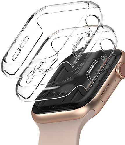 RINGKE SLIM [חומר נגד צינורות / חבילה 2] תואם לסדרת Apple Watch 6, 5, 4, SE, SE 40 ממ למארז מינימליסטי, מוצק